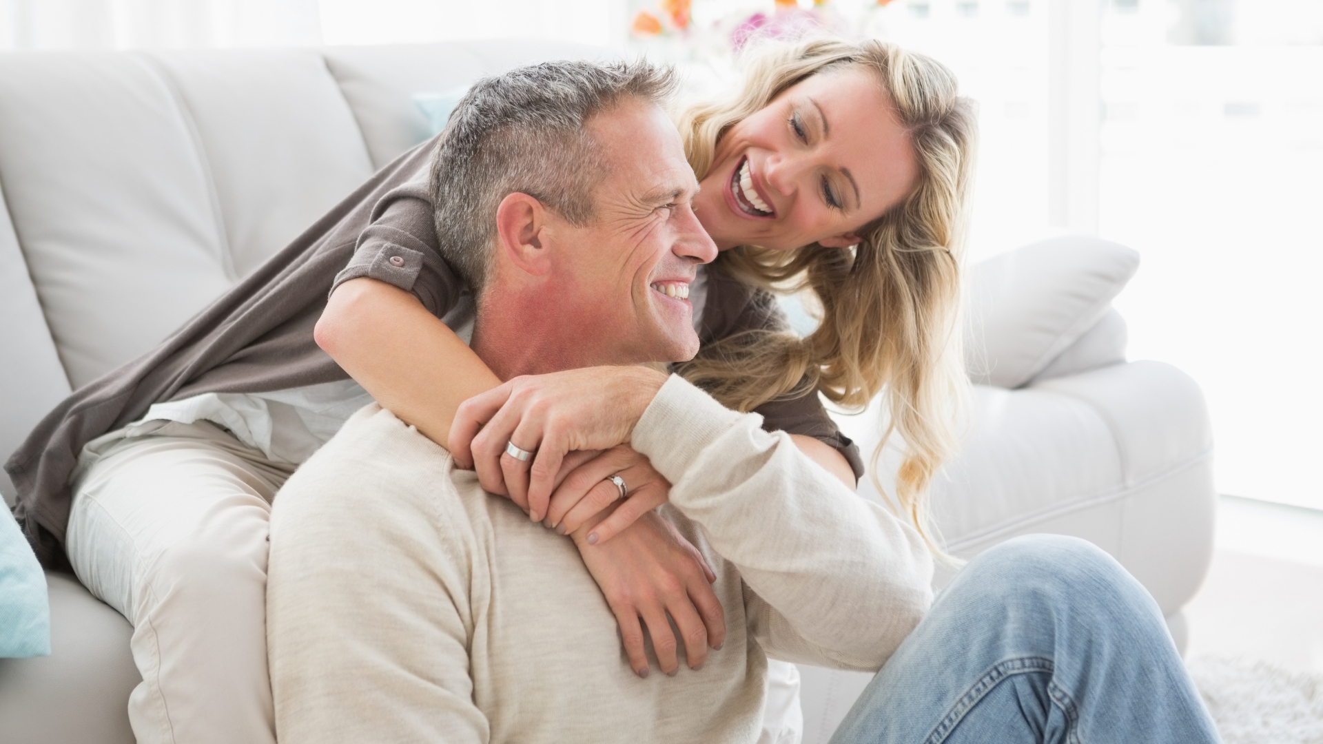 Happy Halton homeowners relaxing after rightsizing